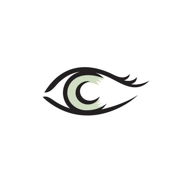 Lidské oko logo — Stockový vektor