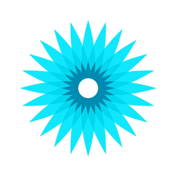 Cornflower stylized logo — Stock Vector