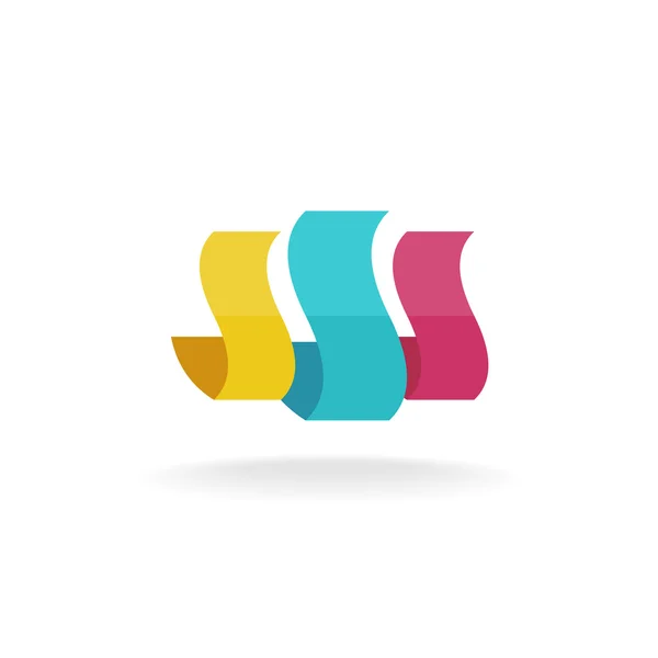 Formes abstraites logo — Image vectorielle