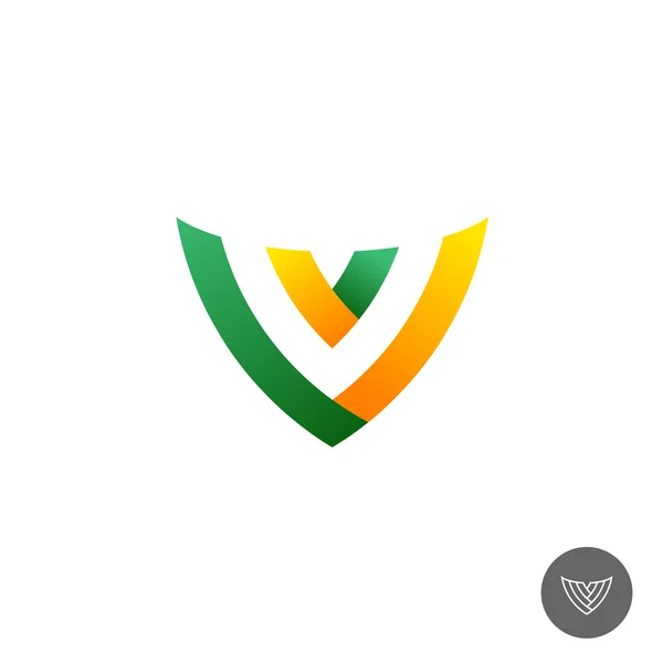Bokstaven V färg logotyp — Stock vektor