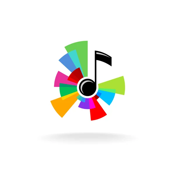 Музыкальный логотип — стоковый вектор