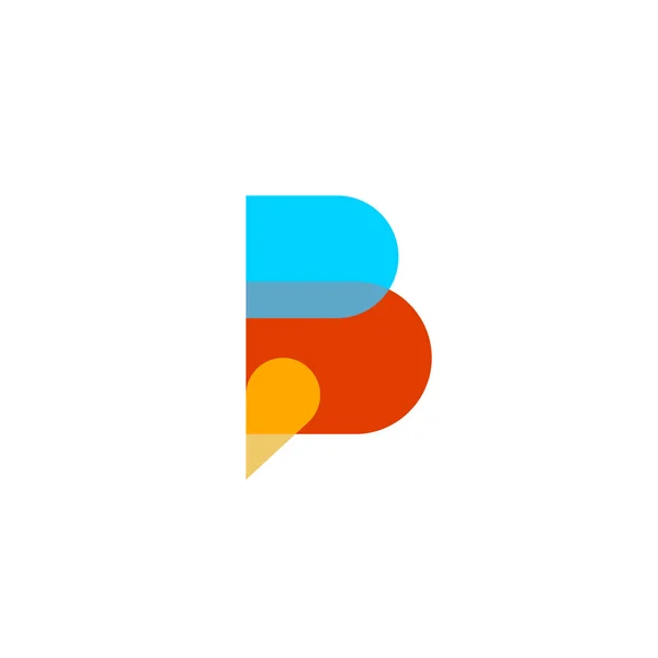 B logo letterpictogram — Stockvector