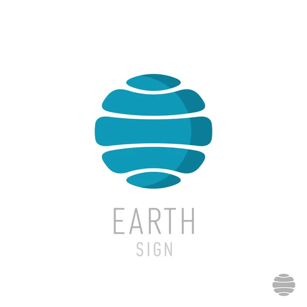 Earth logo template — Stock Vector