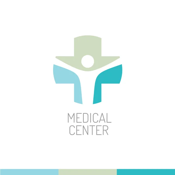 Logo del centro medico — Vettoriale Stock