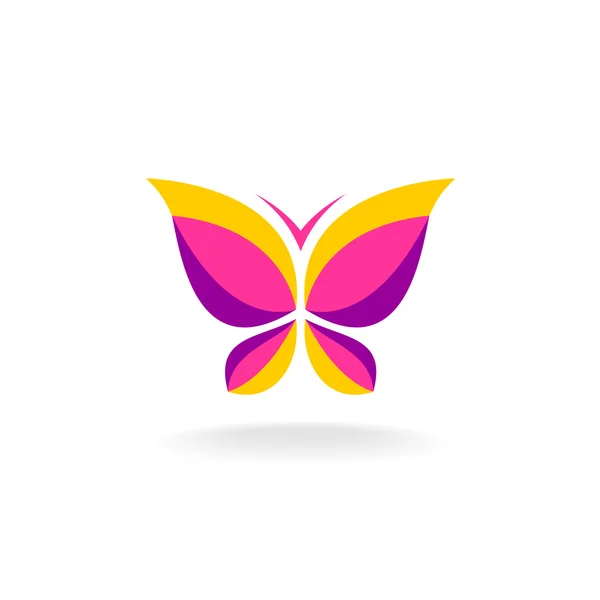 Logo mariposa Colorfuk — Vector de stock