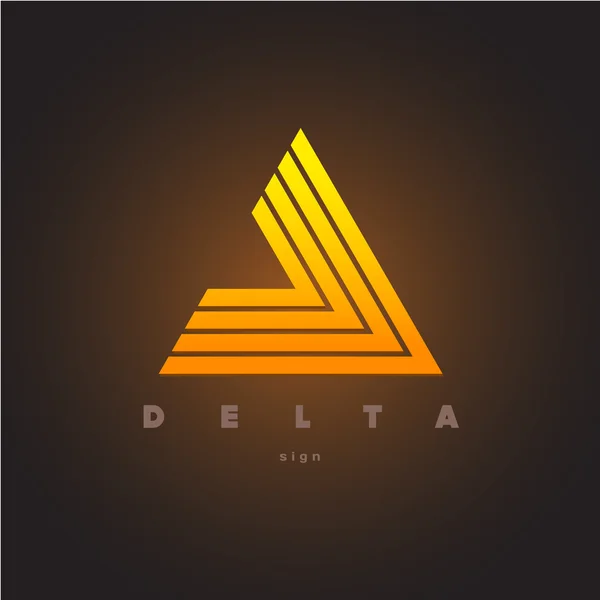 Logo triangle abstrait — Image vectorielle