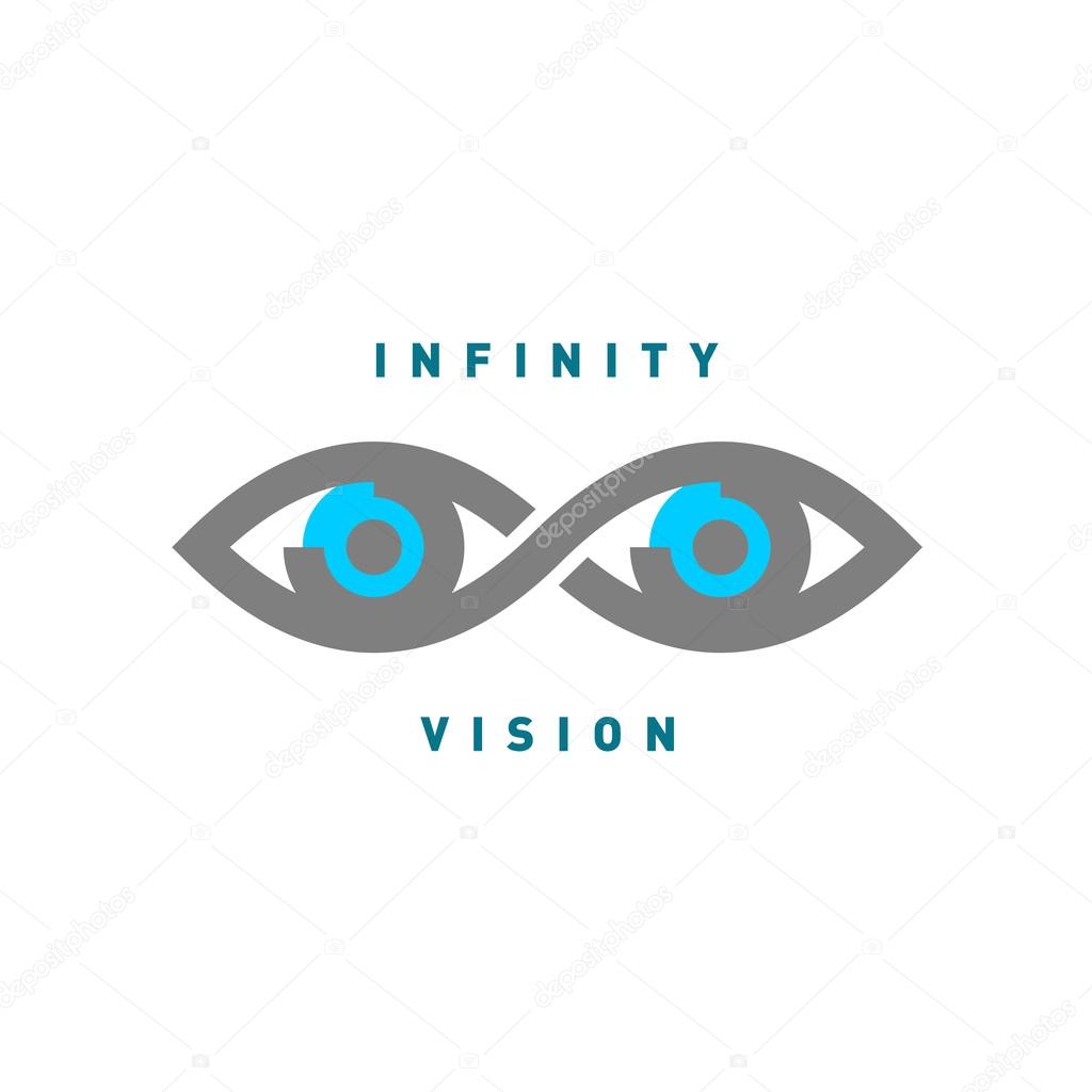 Eyes in the infinity sign