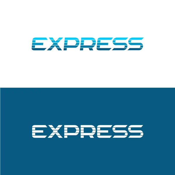 Express szó logó — Stock Vector