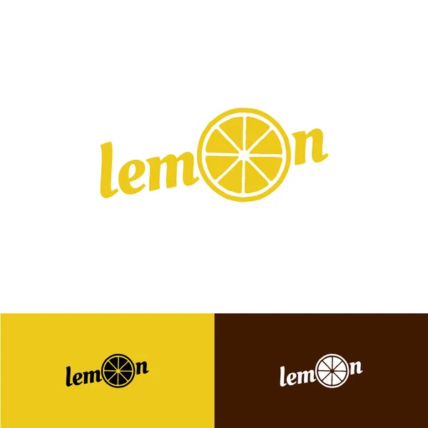 Lemon word logo — Stock Vector