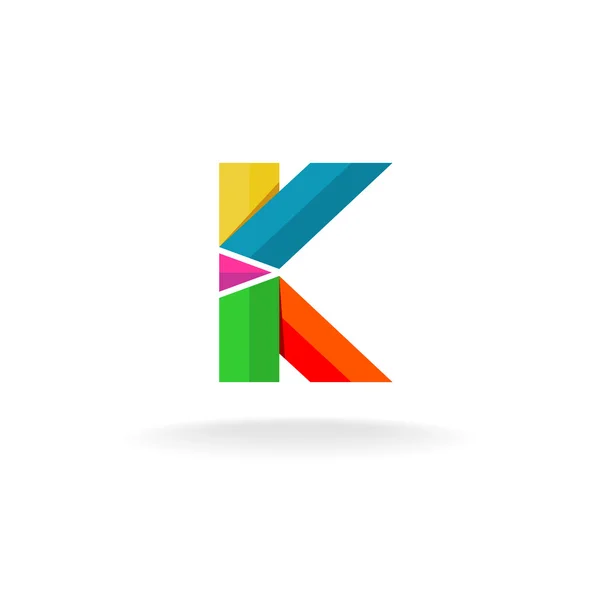 Logo huruf K - Stok Vektor