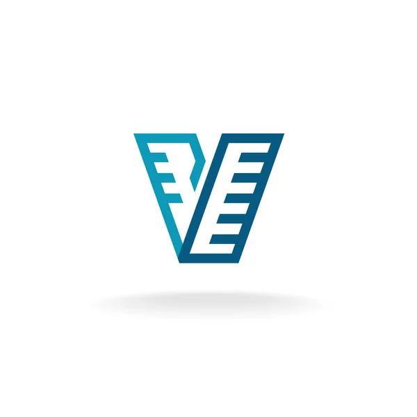 Logo lettre V — Image vectorielle