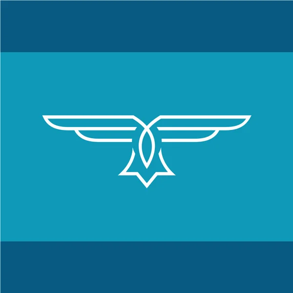 Eagle linii logo — Stockový vektor