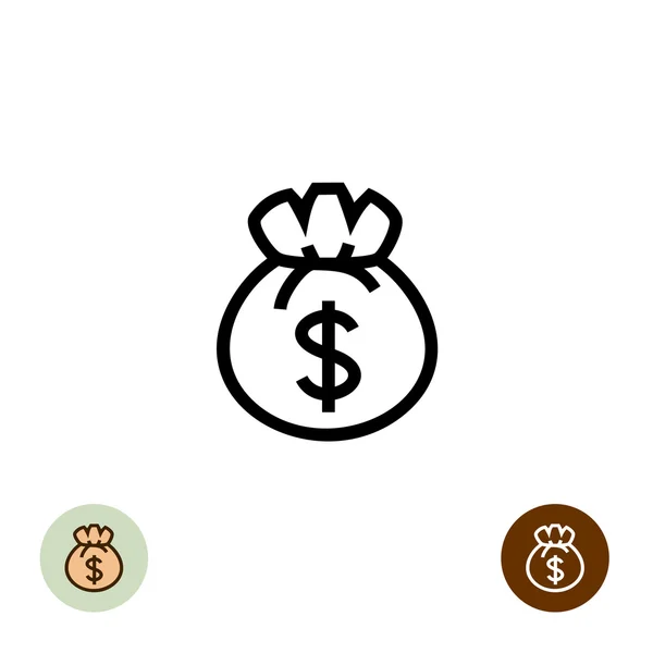 Logo bolsa de dinero — Vector de stock