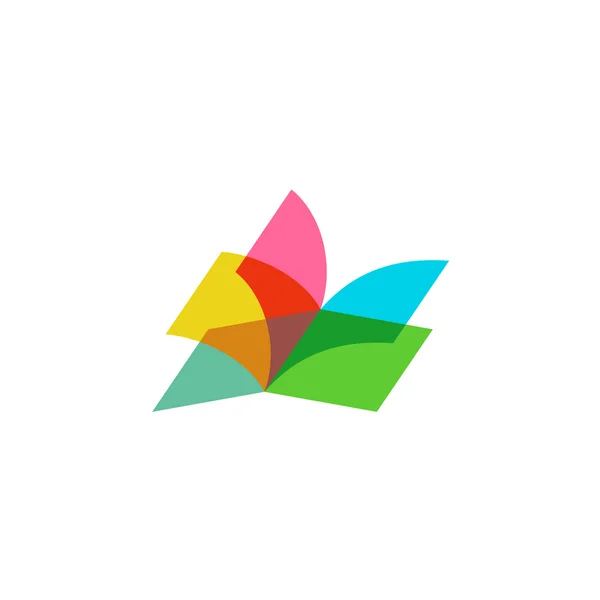 Logo libro abierto — Vector de stock