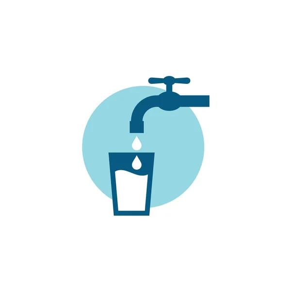 Water kraan symbool — Stockvector