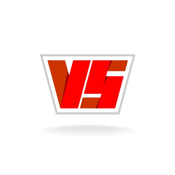 Versus letters logo — Stock Vector