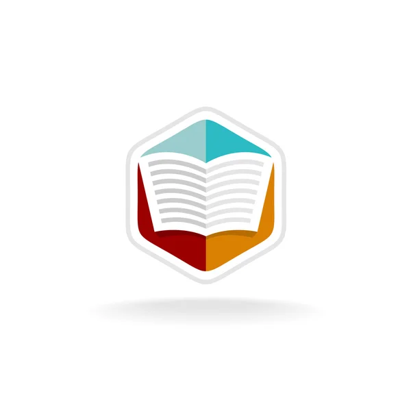 Logo du livre ouvert — Image vectorielle