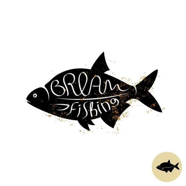 Logo poisson brème — Image vectorielle