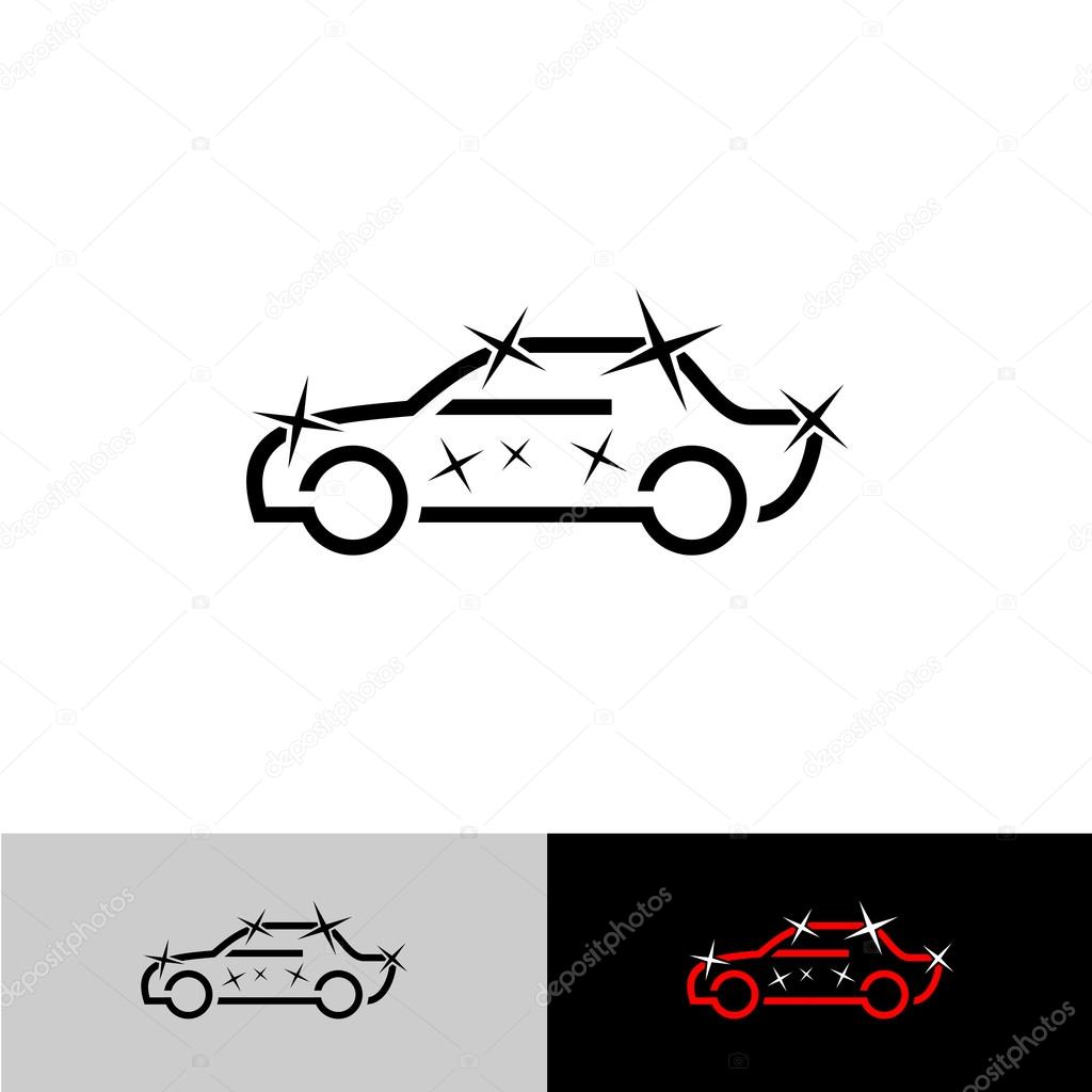 Car polish simple outline symbol. Auto cosmetics icon.