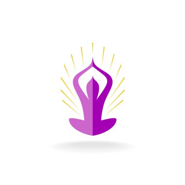 Yoga poz logosu