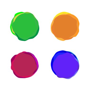 Renk vektör boya BLOB'lar kümesi