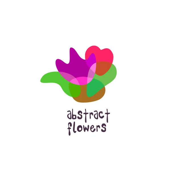 Flower abstract logo — Stock Vector