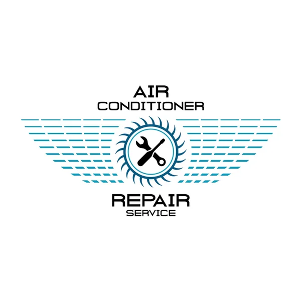 Logo del servicio de aire acondicionado — Archivo Imágenes Vectoriales