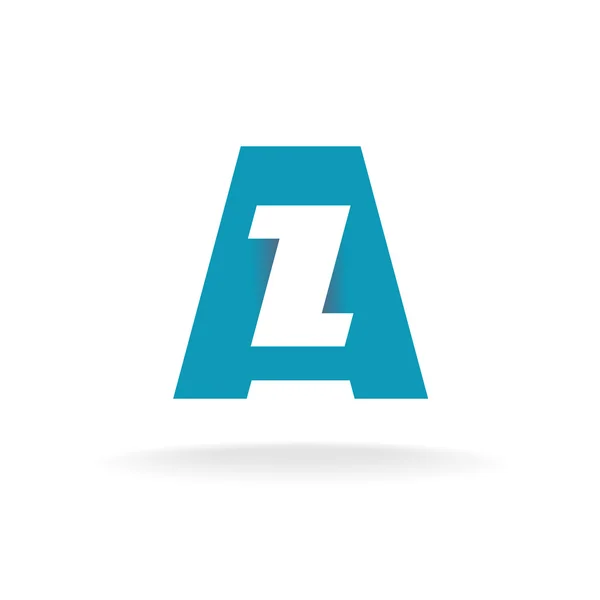 Cartas A e Z logótipo — Vetor de Stock