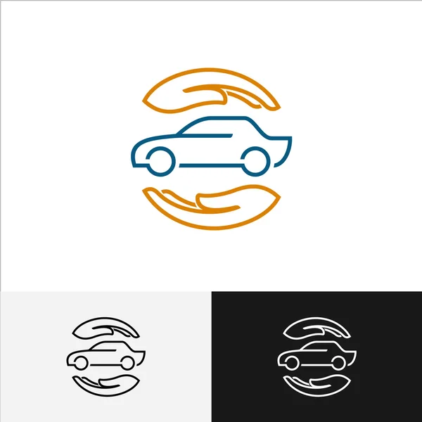 Logo d'assurance automobile — Image vectorielle