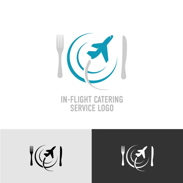 In-flight catering logo — Stock Vector