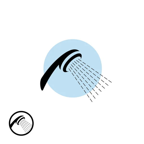Pommeau de douche icône — Image vectorielle