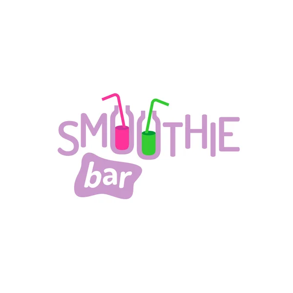 Logo de texto Smoothie — Archivo Imágenes Vectoriales