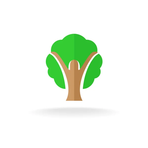 Woman silhouette tree logo — Stock Illustration Woman silhouette tree logo Stock Illustration