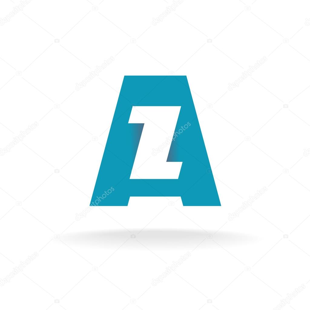 Letters A and Z logo