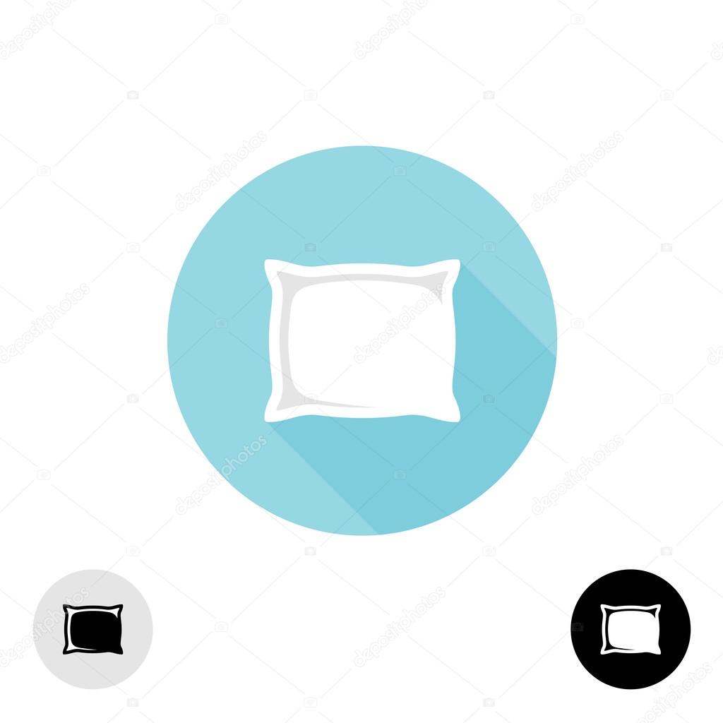 Pillow logo. Simple elegant symmetry symbol with variations.