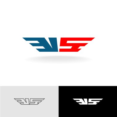 Vs stilize logo harfleri.