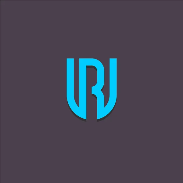 Lettres logo U et R — Image vectorielle