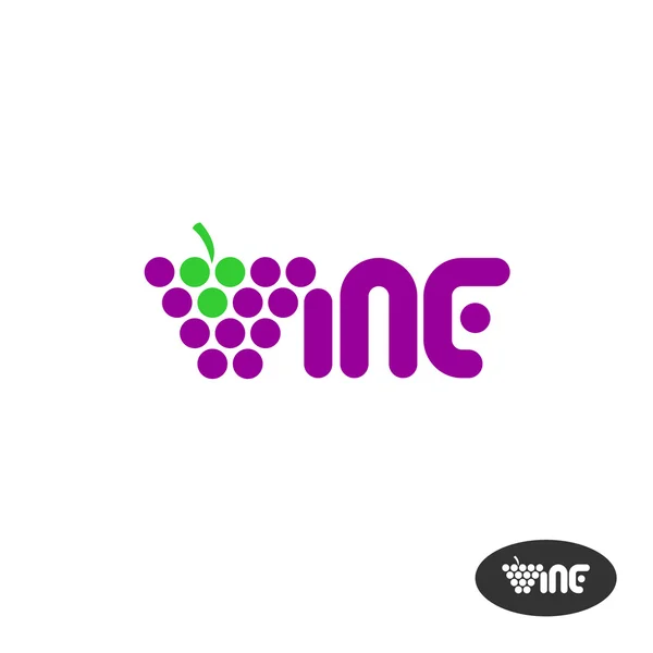Κρασί κείμενο λογότυπο — Διανυσματικό Αρχείο
