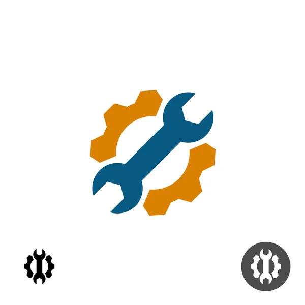 Tech service repair logo — Stock Vector