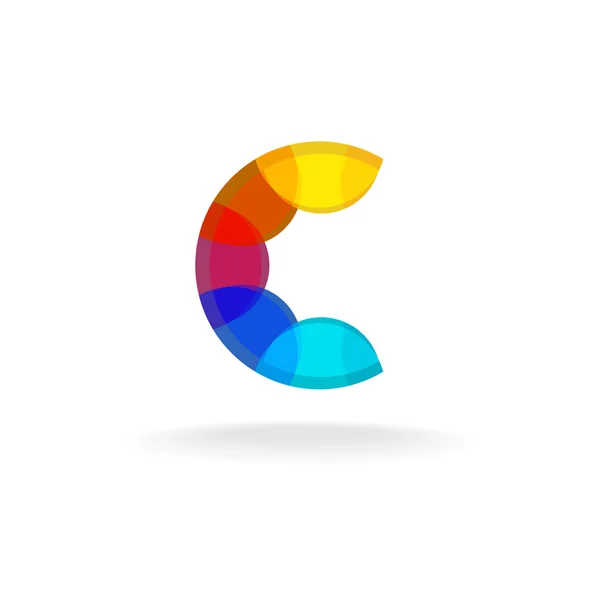 Rainbow colors logo — Stock Vector