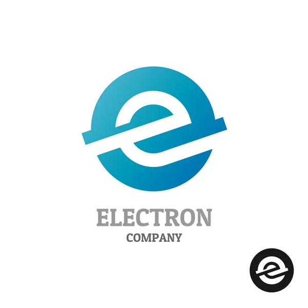 E ロゴ。産業技術 — ストックベクタ