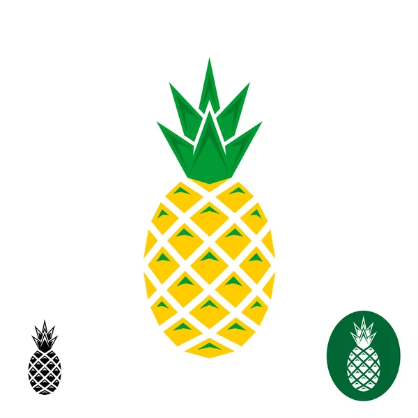 Ananas vektör logosu. — Stok Vektör