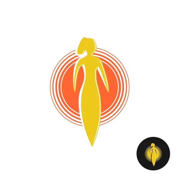 Logo du salon de bronzage . — Image vectorielle