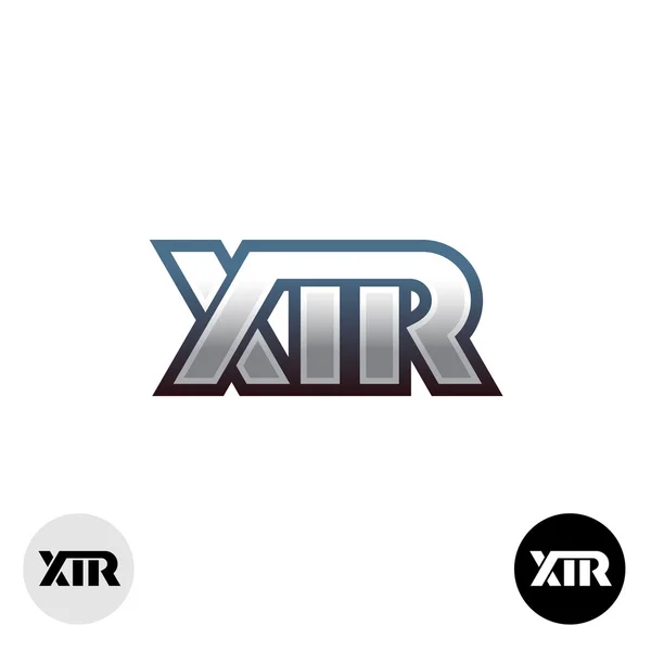 X, T et R lettres sport — Image vectorielle