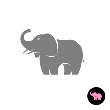 Fil stilize vektör logosu