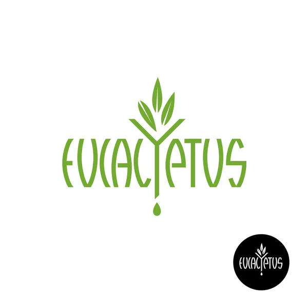 Logo kata Eucalyptus — Stok Foto