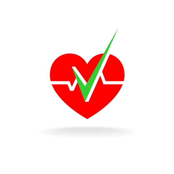 Heart is OK logo. — Stock Photo, Image