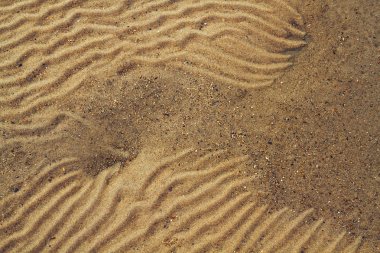 Dalgalı kumlu doku arka plan bakış