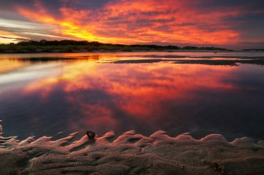 Gün batımını yansıması