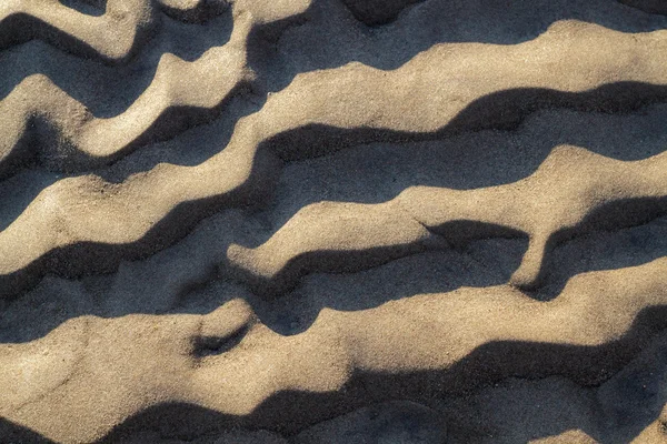 Wavy sandy texture closeup — Stock Photo, Image